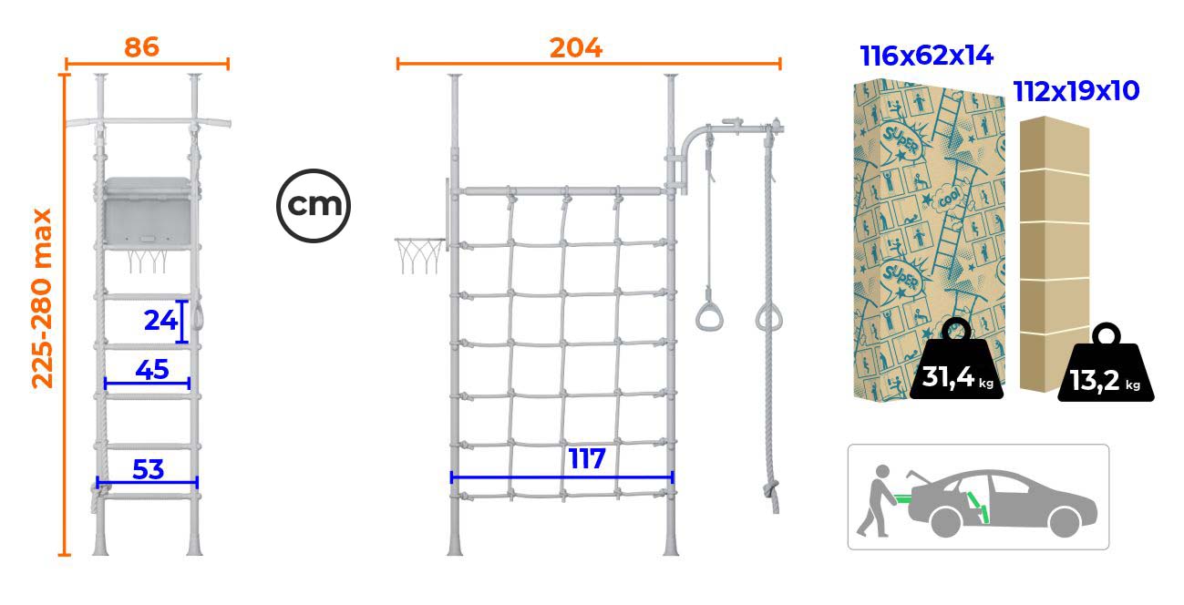 Eigenschaften und Ausstattung ClimbMaxx M3