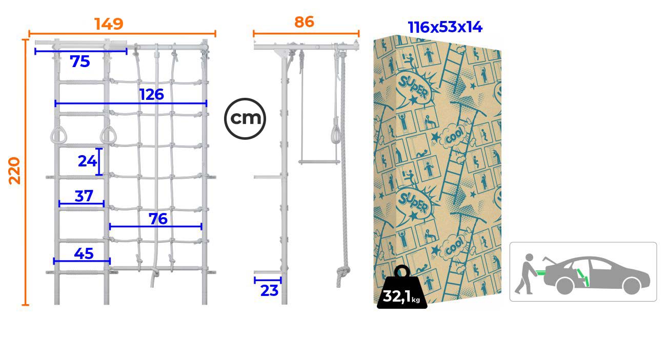 Eigenschaften und Ausstattung ClimbMaxx M4