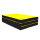 Foldable Sports Mat 210 x 100 x 8 cm YELLOW/BLACK