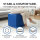 Seat Cube Faux Leather 40x40x40 cm Blue