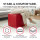 Seat Cube Faux Leather 40x40x40 cm Red