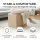 Seat Cube Faux Leather 40x40x40cm Beige
