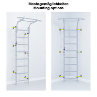 Sprossenwand ClimbMaxx M2 weiß-gelb