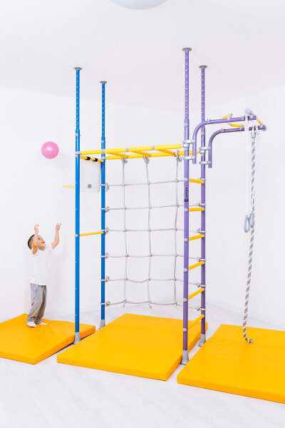 Klettergerüst ClimbMaxx M3 blau-lila-gelb