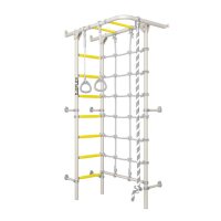 Sprossenwand ClimbMaxx M5 weiß-gelb