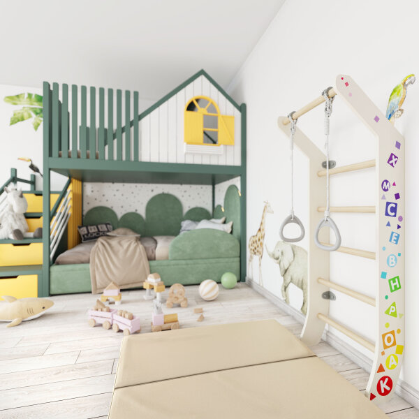 Kids Wall Bars ClimbMaxx M7