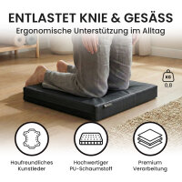 Knie- & Sitzkissen 50x50x8cm Schwarz