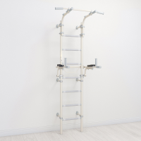 Sprossenwand ClimbMaxx M9 inkl. Dip-Station Weiß /...