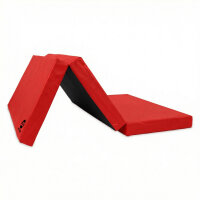 Foldable Sports Mat 150 x 100 x 8 cm RED/BLACK