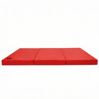 Turnmatte klappbar 150 x 100 x 8 ROT/SCHWARZ cm Weichbodenmatte