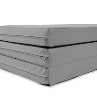 Turnmatte klappbar 150 x 100 x 8 cm GRAU/SCHWARZ  Weichbodenmatte