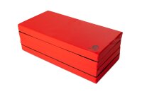 Foldable Sports Mat 200 x 100 x 8 cm RED/BLACK