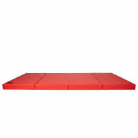 Foldable Sports Mat 200 x 100 x 8 cm RED/BLACK