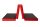 Foldable Sports Mat 200 x 100 x 8 cm RED/BLACK