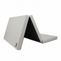 Foldable Sports Mat 210 x 100 x 8 cm GREY/BLACK