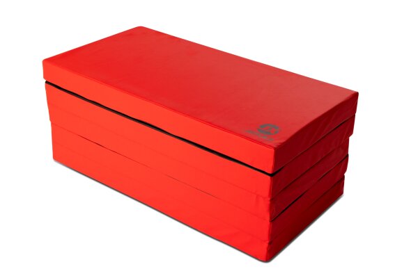 Foldable Sports Mat 250 x 100 x 8 cm RED/BLACK