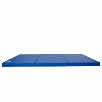Turnmatte klappbar 210 x 100 x 8 cm BLAU Weichbodenmatte