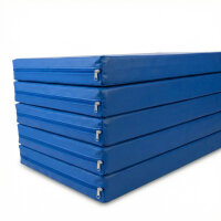 Foldable Sports Mat 250 x 100 x 8 cm BLUE