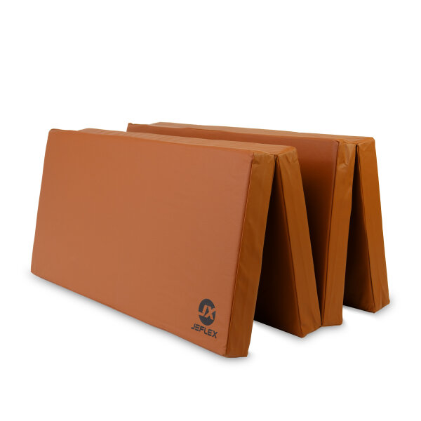 Foldable Sports Mat 200 x 100 x 8 cm BROWN