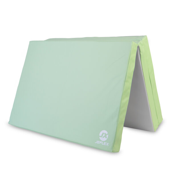 Turnmatte klappbar 210 x 100 x 8 cm GRÜN/GRAU Weichbodenmatte