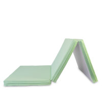 Turnmatte klappbar 210 x 100 x 8 cm GRÜN/GRAU Weichbodenmatte