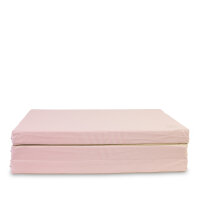 Foldable Sports Mat 210 x 100 x 8 cm PINK/BEIGE