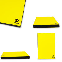 Turnmatte 100 x 70 x 8 cm GELB/SCHWARZ Weichbodenmatte