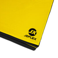 Foldable Sports Mat 150 x 100 x 8 cm YELLOW/BLACK