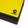 Foldable Sports Mat 250 x 100 x 8 cm YELLOW/BLACK